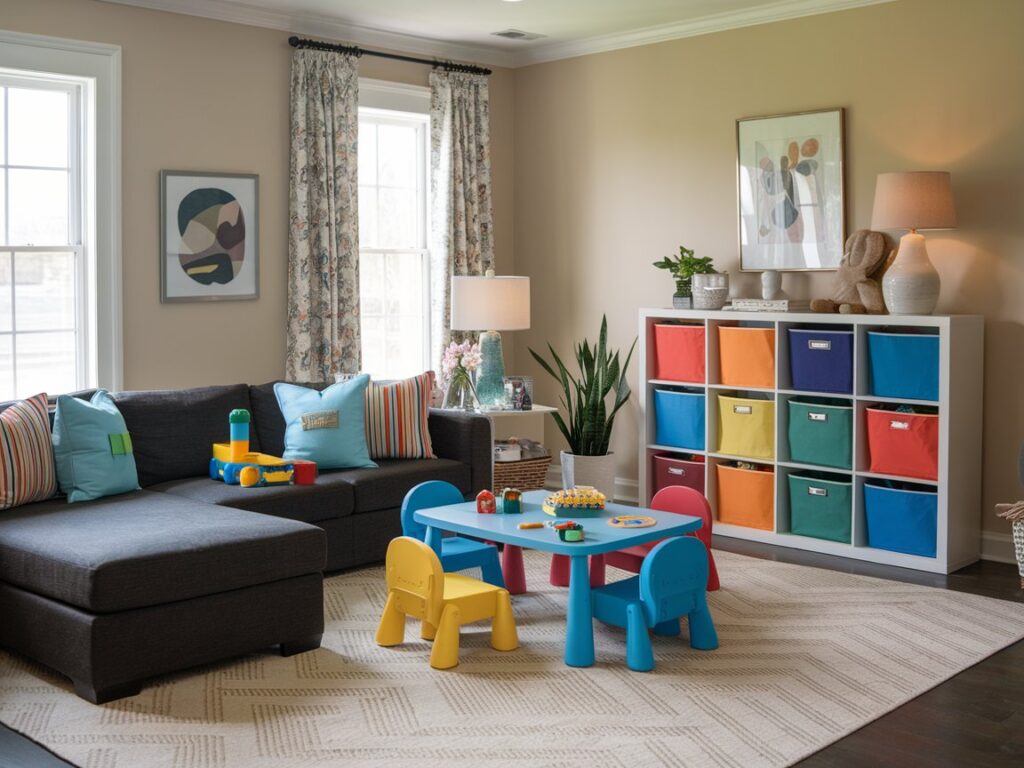 living room decor kid friendly
